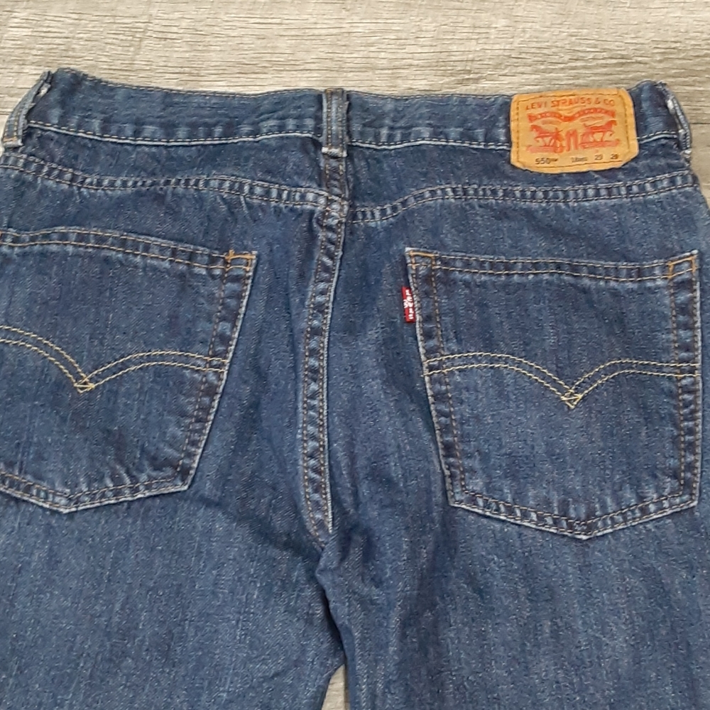 Levi's 550 Relaxed Fit Denim Jeans 29x29 Boys 18 - Picture 6 of 8